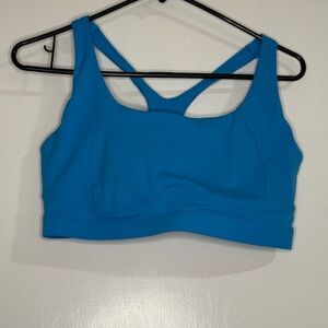 Running Girl Women's Blue Sports Bra